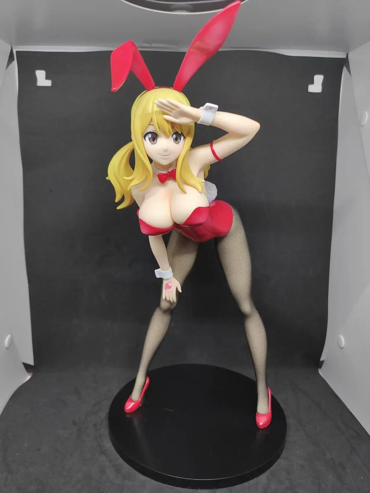 

38cm Fairy Tail Lucy Heartfilia Bunny Ver. Anime Girl PVC Action Figure Toy Adults Collection Model Doll Gift