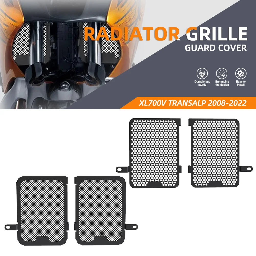 

For Honda XL 700V Transalp XL700V TRANSALP 2008 - 2022 2021 2020 2019 2018 Motorcycle Radiator Tank Grille Guard Cover Protector