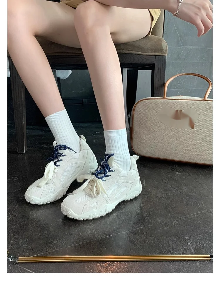 Zomer Nieuwe Binnenverhogende Klassieke Zachte Zool Ronde Neus Paneel Ademend Mesh Duitse Training Forrest Gump_voghion.com