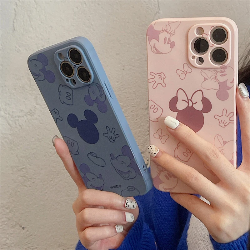 Mickey Mouse Anime Phone Case For iPhone 11 12 13 Pro MAX 12 13 Mini 6 6S 7 8 Plus X XR XS MAX SE 2020 Soft Silicone Funda Back case for iphone 12 pro