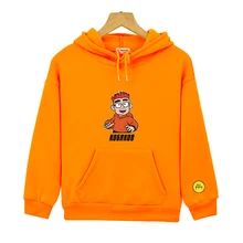 Merch A4 kobyakov sweat shirt à capuche pour adolescentes, vêtements Kawaii, A4 Merch, sweat shirt épais à capuche pour garçons et enfants, Orange