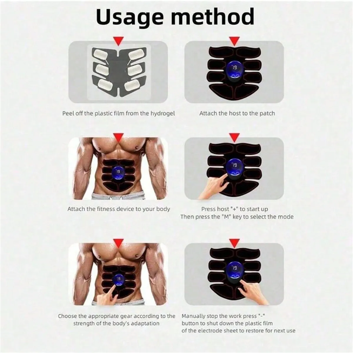 Wireless Abs Stimulator for Home Exercise and Fitness