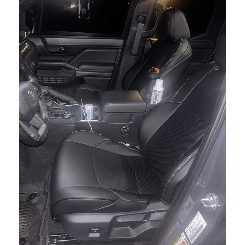 EKR Coprisedili Per Toyota Tacoma 2024-2025 Doppia Cabina: Set Completo In Pelle Morbida Per SR, TRD - Protezione Elegante Per I Tuoi Sedili