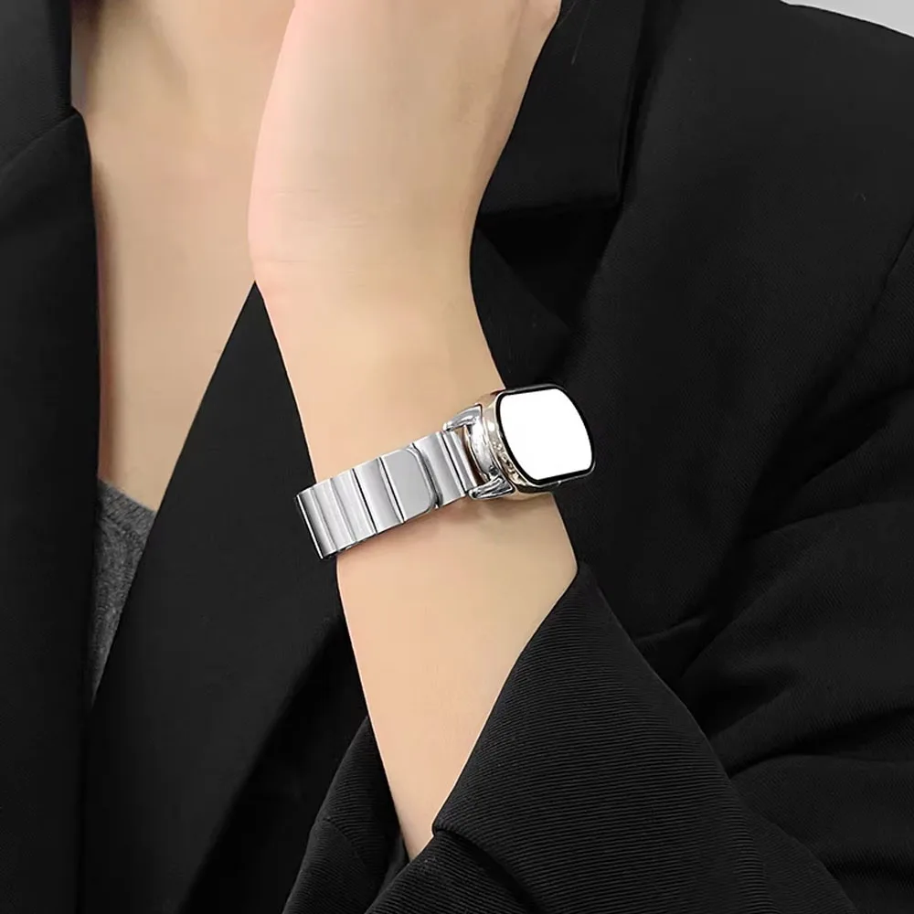 Magnetic Silver Strap Replacement for Smart Bracelet - Unisex Wristband