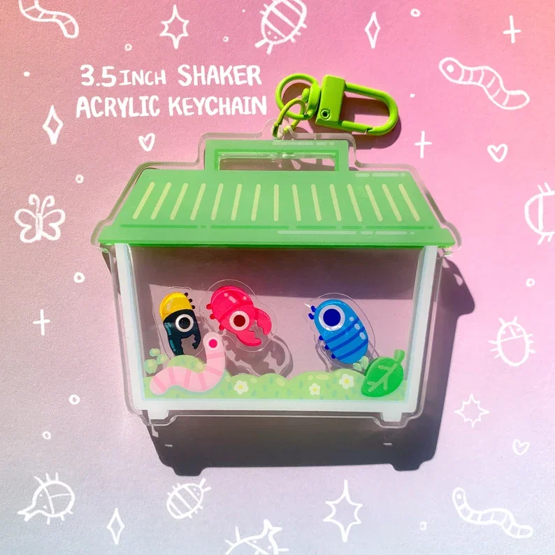 ug Keeper Inch Shaker Acrylic Charm Critter Keeper Keychain