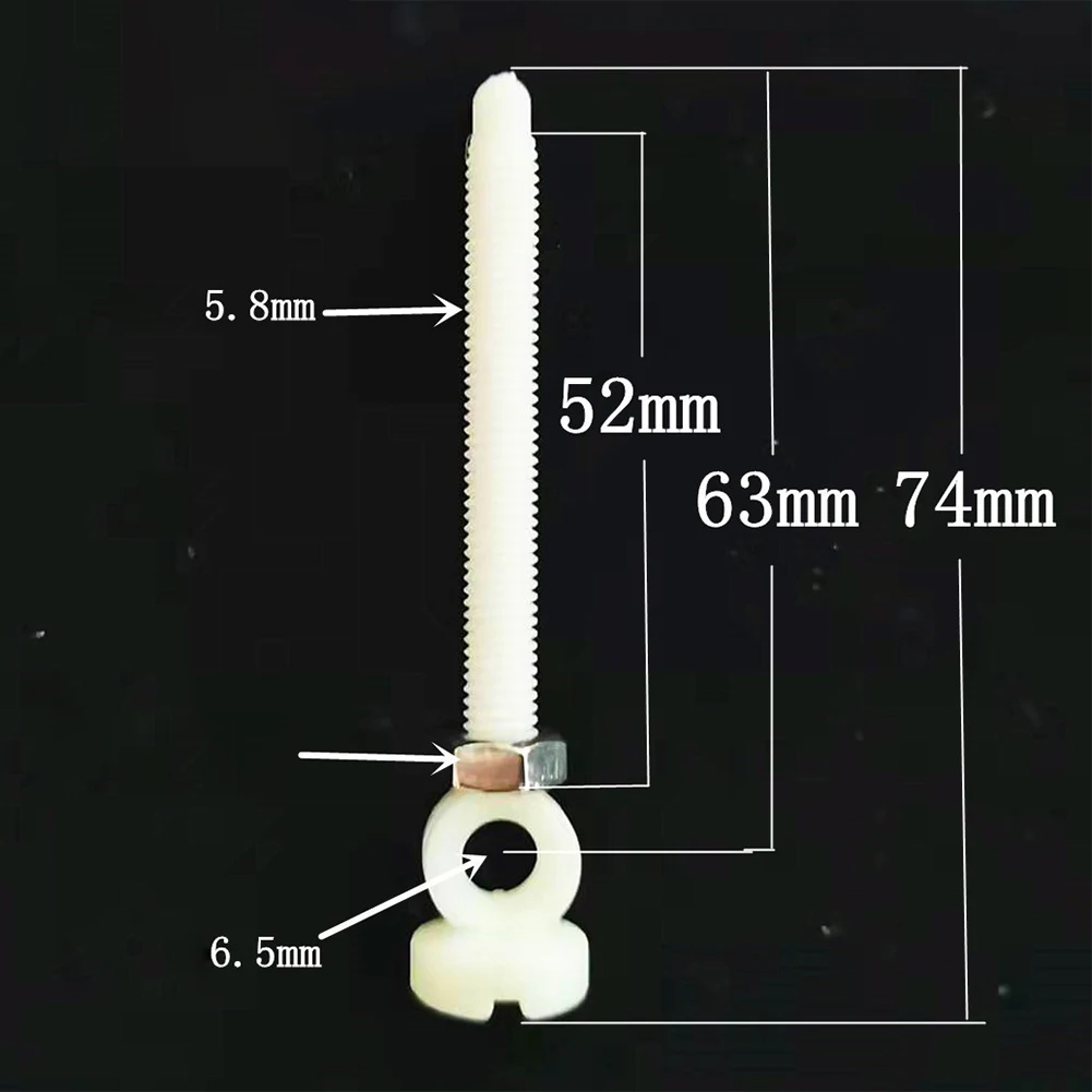 62mm/74mm Plastic Sink Plug 1pc Replacement Screw Bathroom Plug White Drain Screw Bathroom Sinks Hardware Accessories