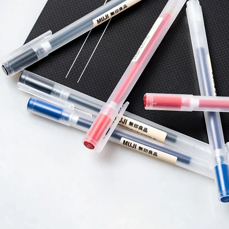 0.38/0.5mm Gel pens Black/Blue Ink School Office Supply Stationery For Student Business Signature 10Pcs/Set