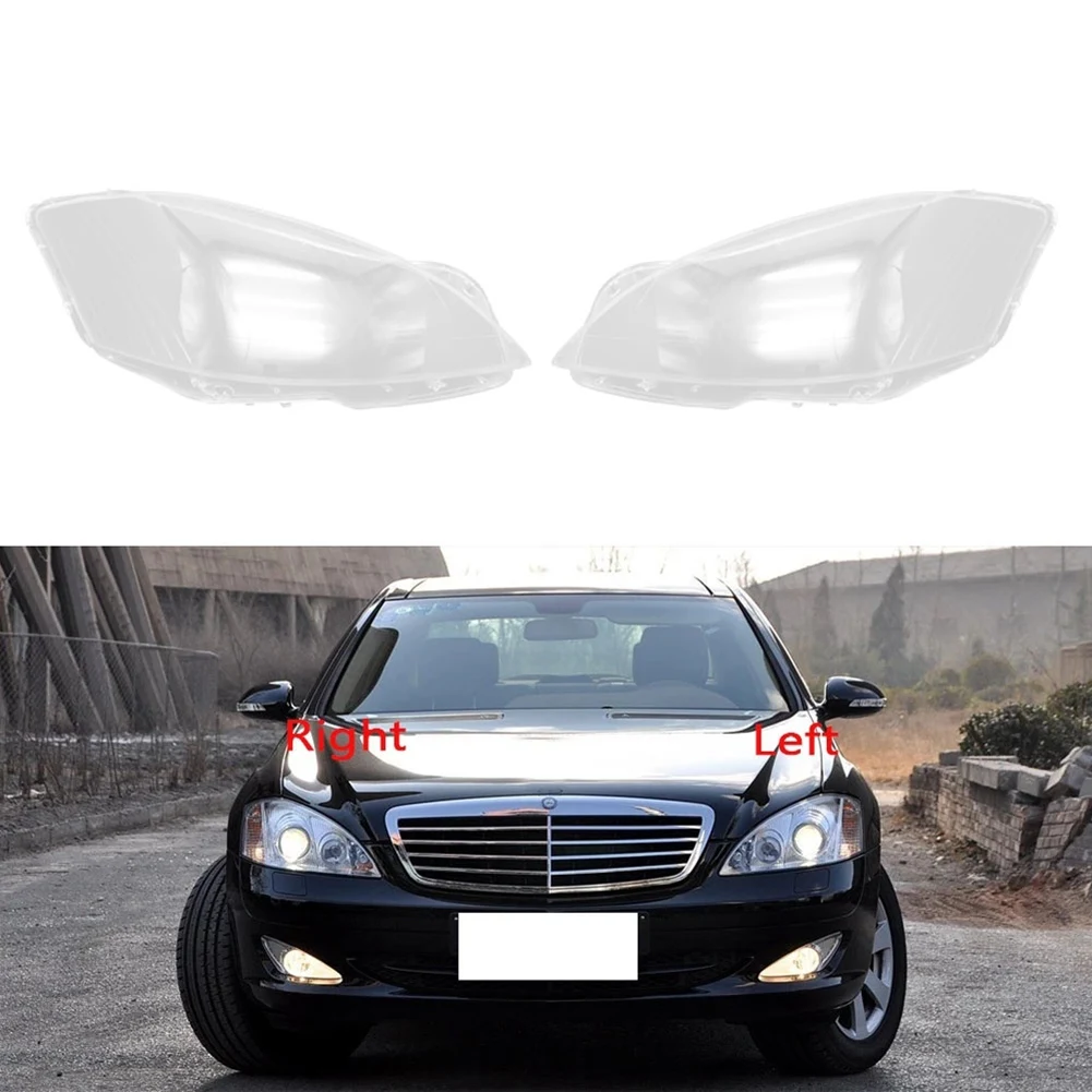 

Car Right Headlight Shell Lamp Shade Transparent Lens Cover Headlight Cover for Mercedes-Benz S-Class W221 2006-2009