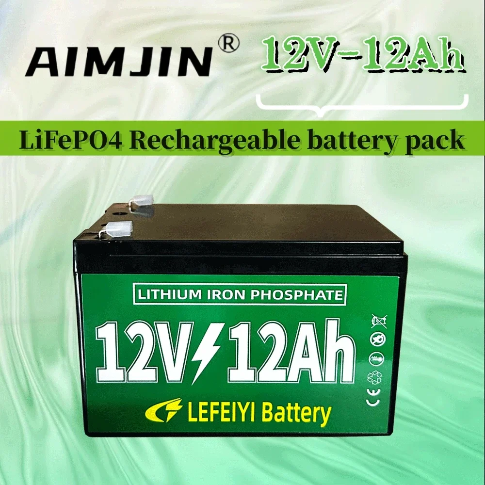 

12V 12Ah rechargeable battery pack suitable for electric bicycles, solar street lights, emergency lights, and other small device