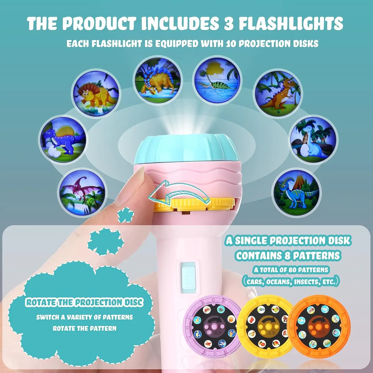 Flashlight Projector Story Lamp 4