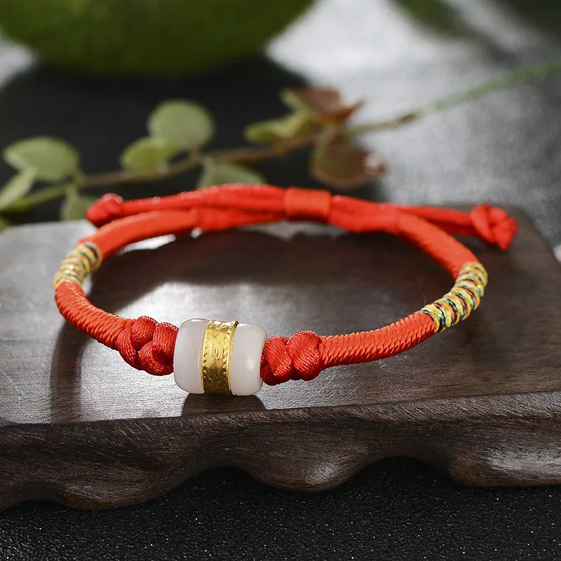 1 Pz Puro 24K Gioielli In Oro Giallo Vero Braccialetto In Oro Giallo 24 Carati Per Le Donne Braccialetto Da Donna In Oro Con Fiore Di Loto Verde