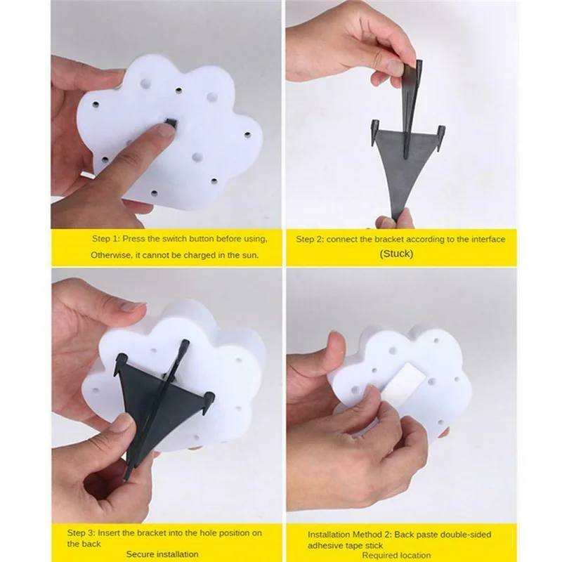 Garden Decoration Lamps Solar Bear Paw Light Solar Battery Charging Waterproof Underground Landscape Pathway Yard Garden