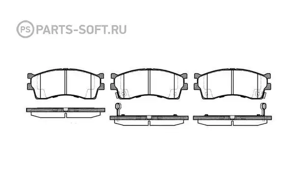 REMSA 041532 415 32_D11126M-01Y14-428E колодки дисковые п.\ Kia Clarus 1.8i-2.0i 99-00/Carens I 1.8i 16V 00-02 | Автомобили