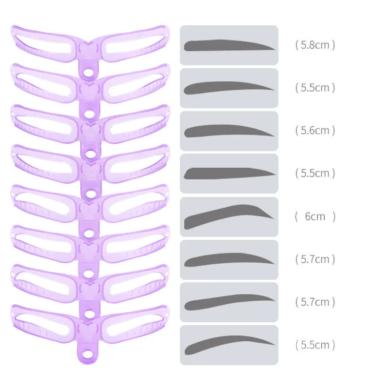 Eyebrow Stencil Tool 8PCS Eyebrow Shaping Stencil Kit