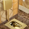 Gold Toilet Flushing Cistern Set Ceramic Toilet Anti-Blocking Deodorant Concealed Squat Toilet Potty Chair 1