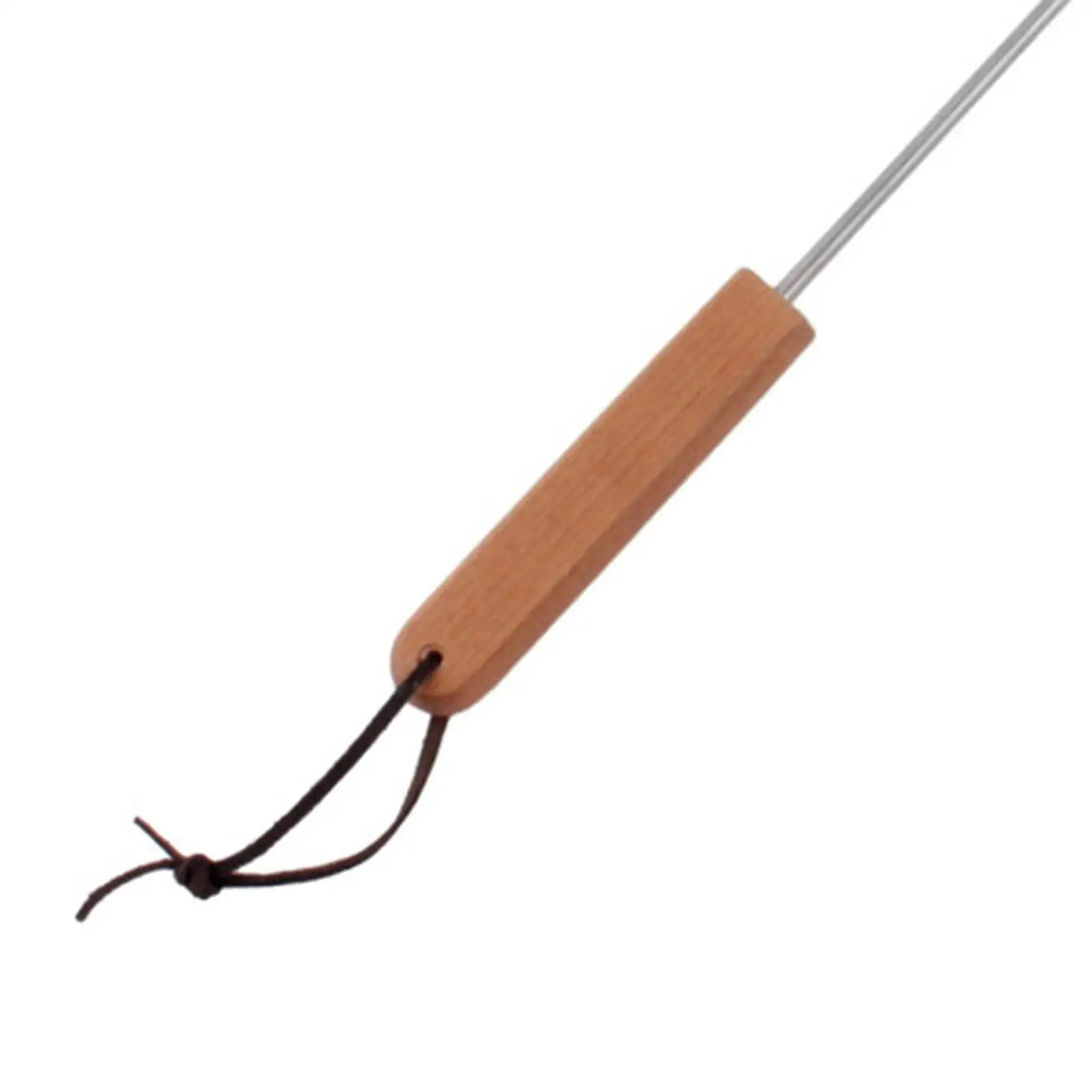 BBQ Steak Grill Hook Wooden Handle Grill Accessories Meat Turner Hook Meat for Meats Sausages Steak Vegetables Turning
