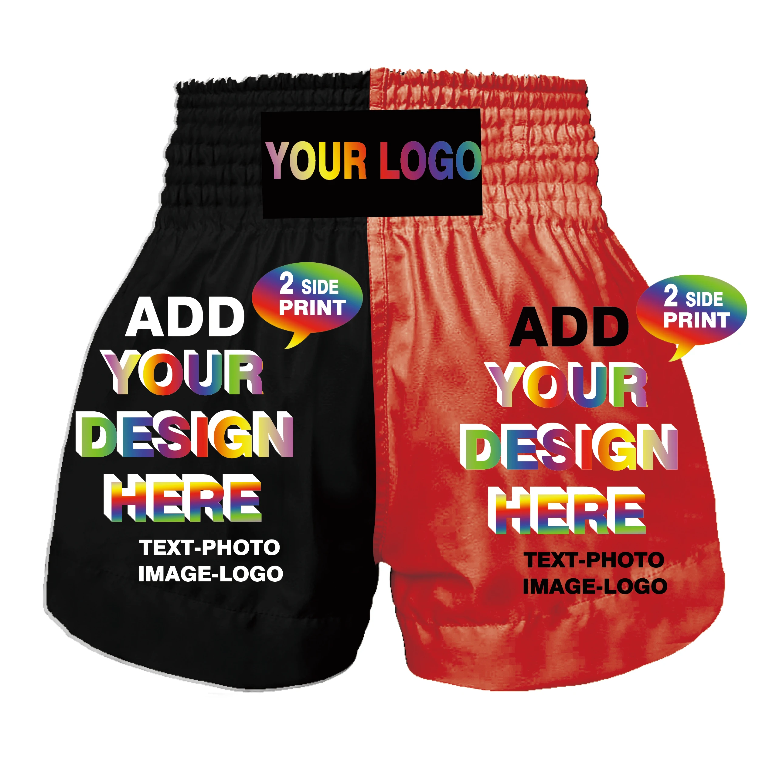 Customize Muay Thai Combat Shorts for Children Adults Martial Arts Taekwondo Boxing Brazilian Jujitsu Shorts