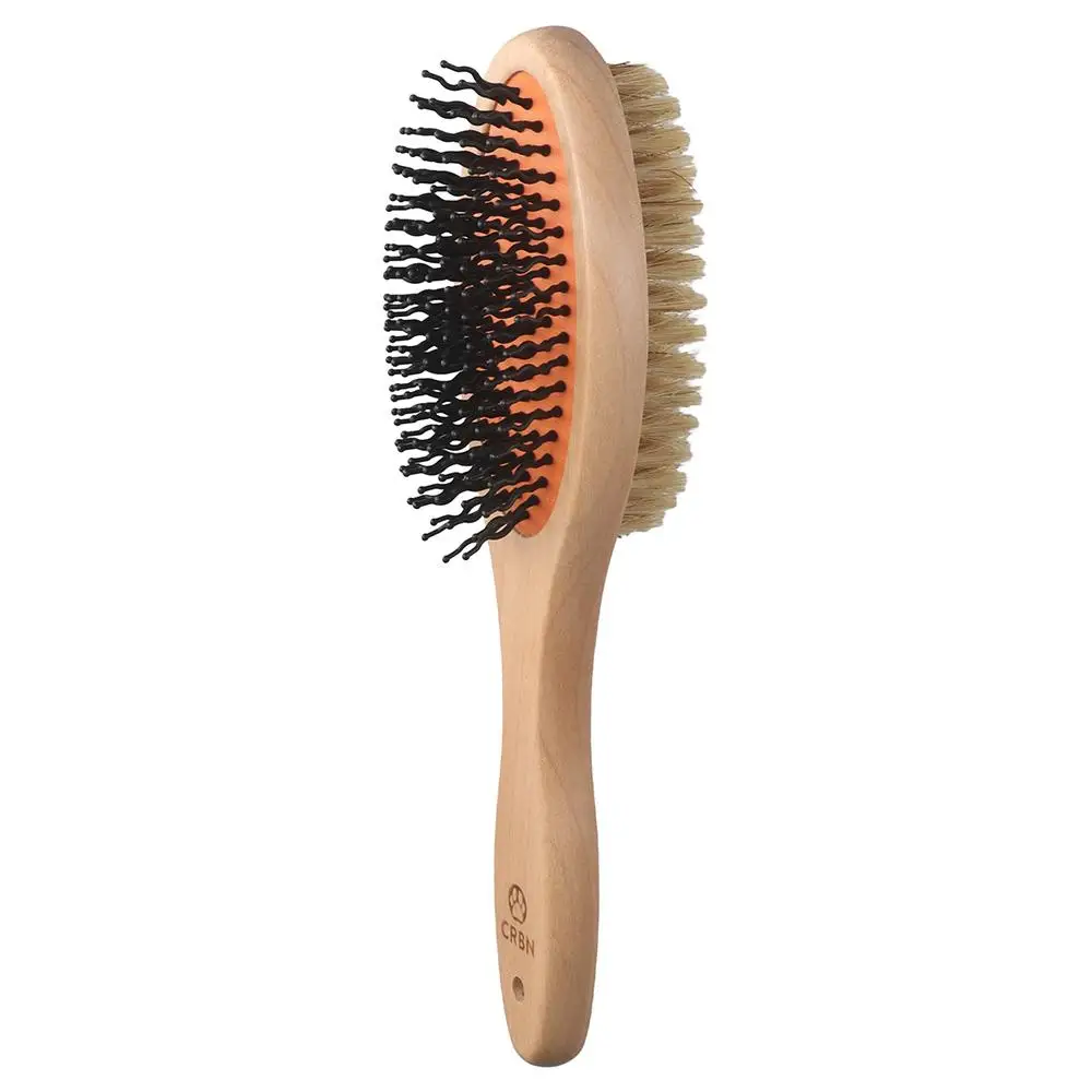강아지 강모 브러시, 강아지 핀 브러시, 인체공학적 핸들, 잡기 쉬움, 슬리커 브러시, 롱 핀 브러시, 개 그루밍 브러시
