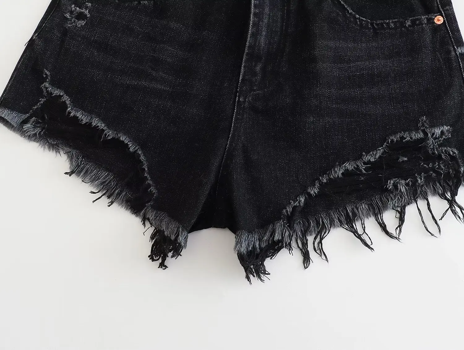 Maxdutti American Retro High  Shorts Women Street Girls Ripped Denim Shorts Fashion Ladies Mom Bermuda Summer
