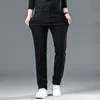Fashion Men Straight Leg Jeans Man's Casual Black Streetwear Denim Trousers Male Cool Solid Simple Slim Fit Cheap Denim Pants 5