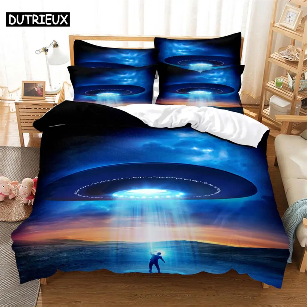 

Science fiction Bedding 3-piece Digital Printing Cartoon Plain Weave Craft For North America And Europe Bedding Set Queen