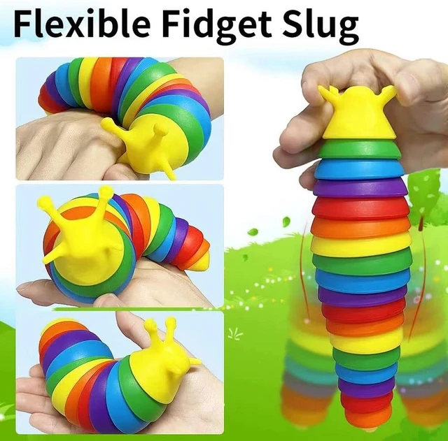 Achetez en gros Non Toxique Pp Fidget Slug Jouet Rainbow Finger