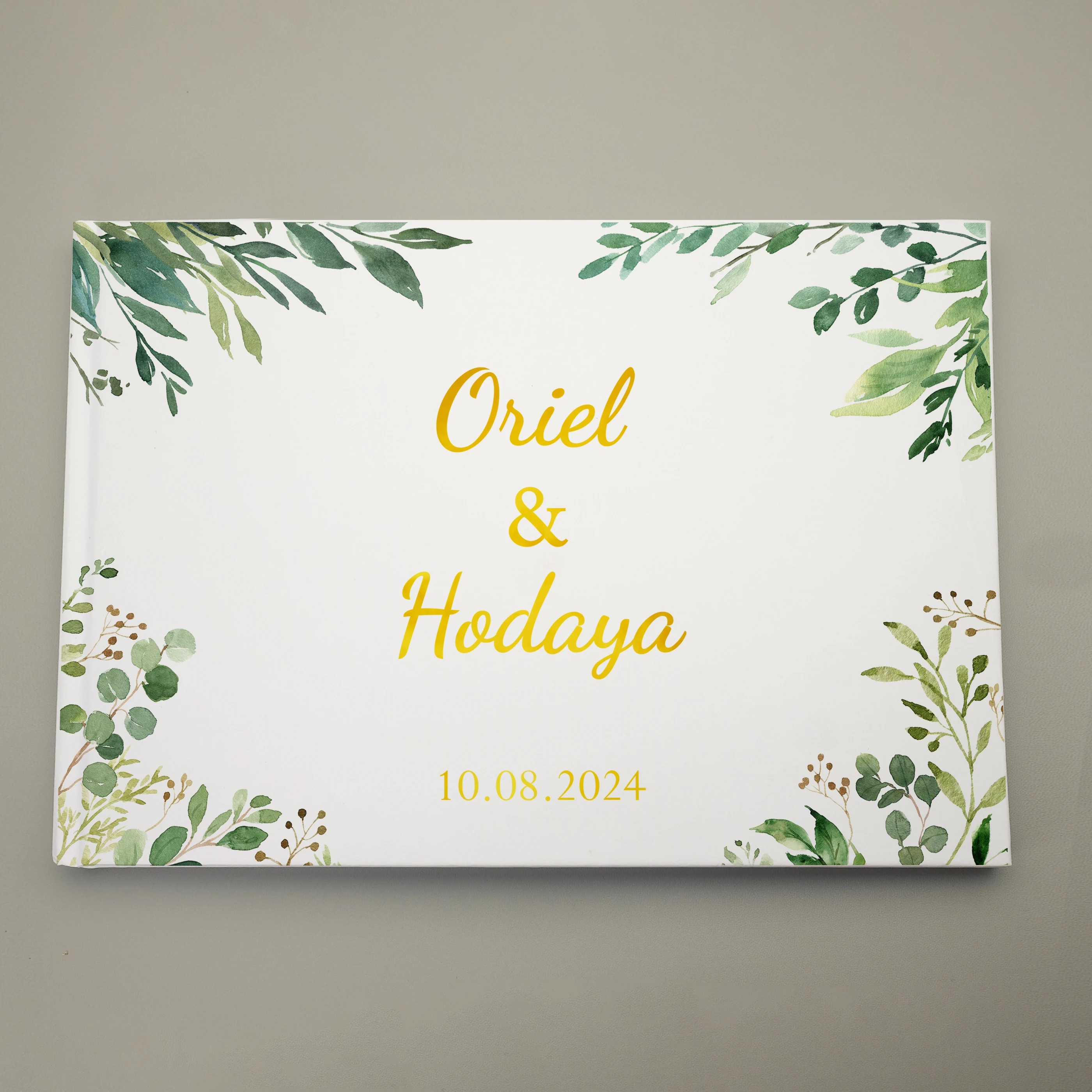 

Personalized Wedding Guestbook Flowers Signing Book Weddings Ceremony Decoration Communion Signature Book Photo Album Gifts