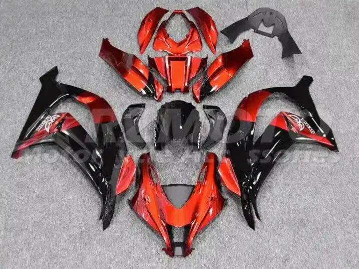 

Новый комплект обтекателей для мотоцикла из АБС-пластика, подходит для KAWASAKI ZX-10R ZX10R 2016 2017 2018 2019 16 17 18 19, кузов красного и черного цвета