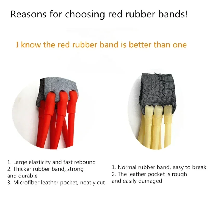 Shoot slingshot accessories Elastic Card Ball Rubber Band Hunting Slingshot Accessories Outdoor Game Pull Belt Fast Rebound Great Power