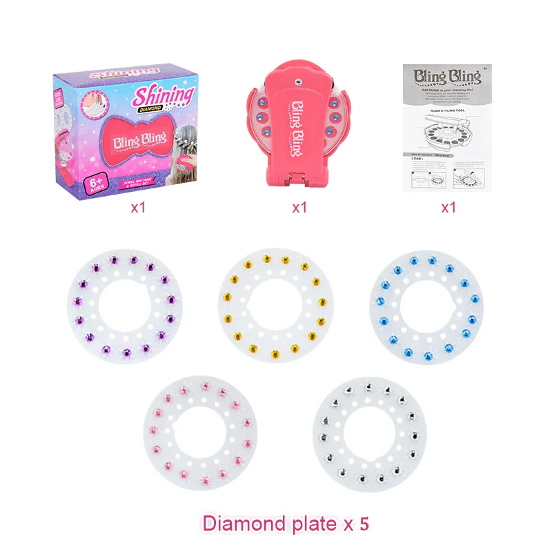 Hair Bedazzler Kit With Rhinestones Hair Stamper Glittering Rhinestones  Bling Styling Tool for Girls Hair Bedazzler Kit - AliExpress