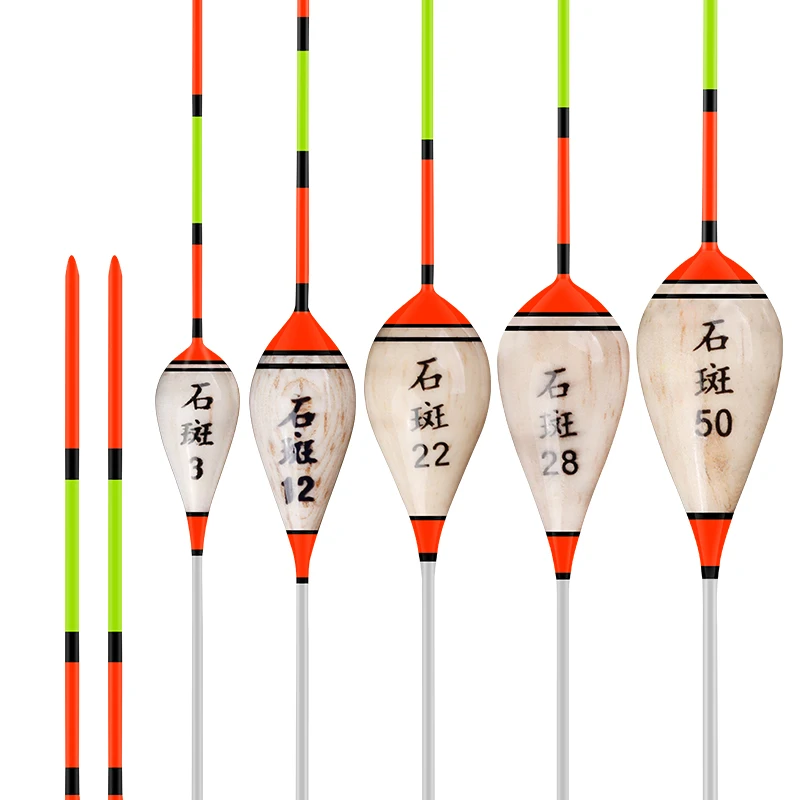 Balsa Wood Floats Tubes Buoy Seat Shallow Water Ice Vertical Sensitive Bobber Accessories Tools Tackle 3PCS