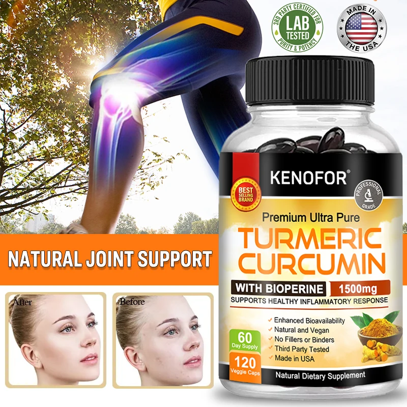 

Kenofor Curcumin Nutritional Supplement Supports Knee, Joint and Bone Health