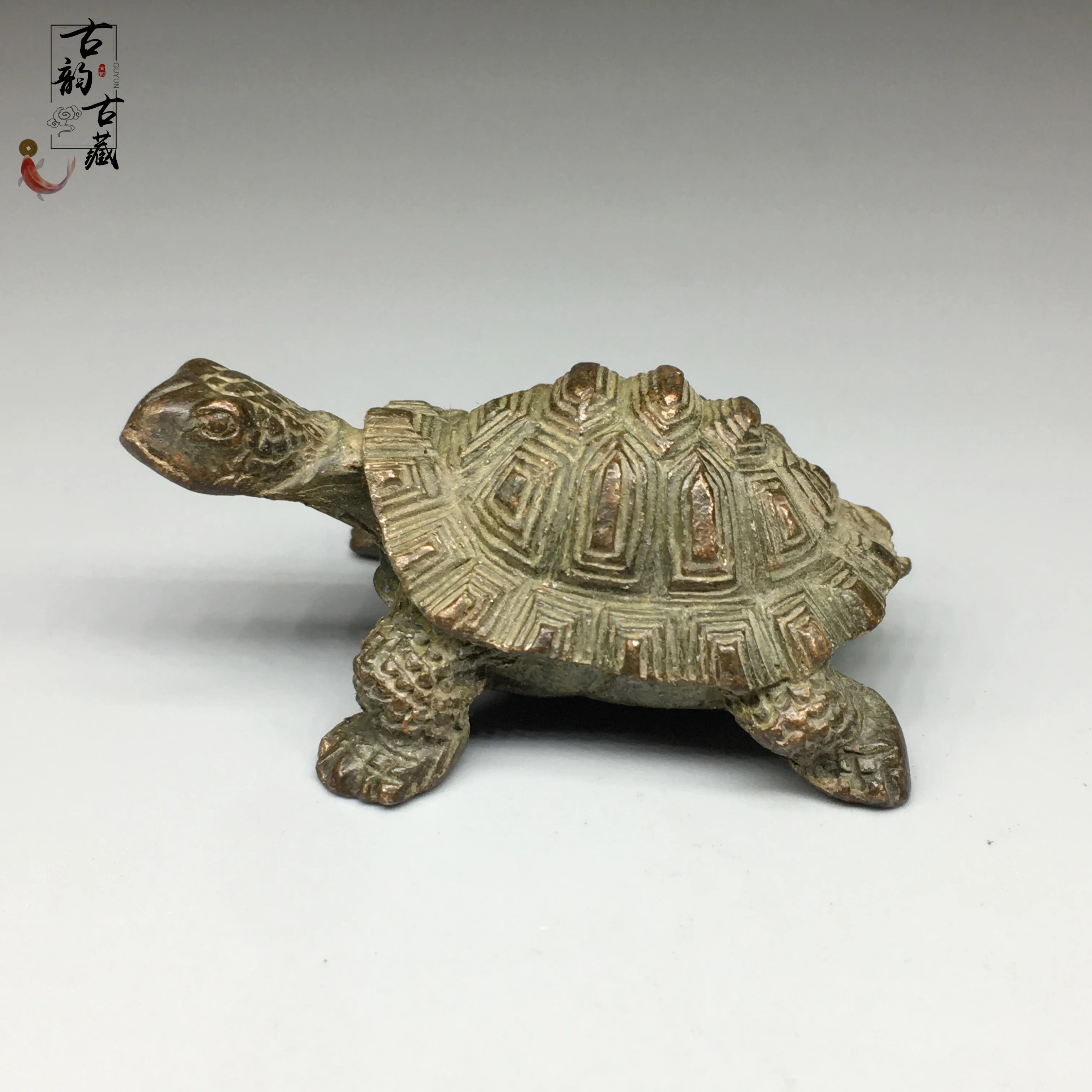 

Antique miscellaneous copper turtle small ornaments Home tea pet statue