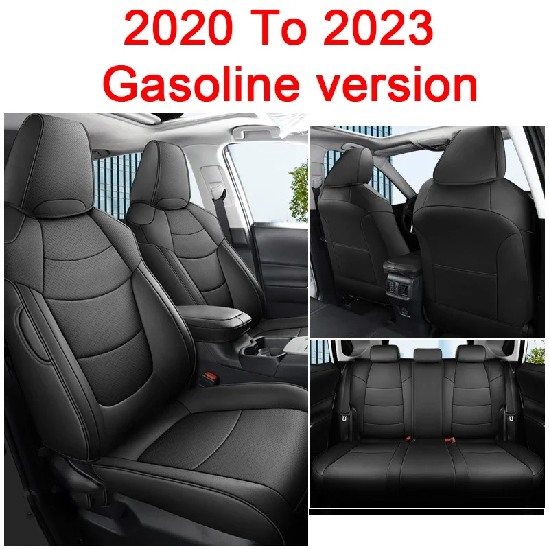 Originální auto 1: 1 design auto Seat kryty plný sada pro Toyota RAV4 2020 2021 2022 2023 hybrid/gasoline kůže ochranný sada