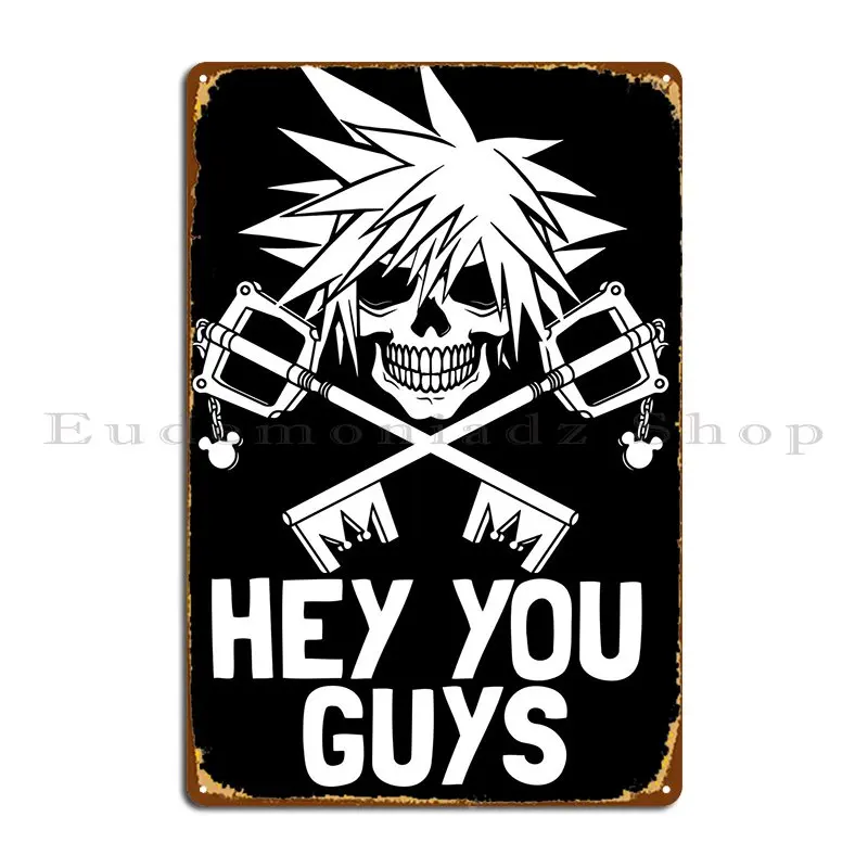 Kingdom Heart Sora Key Metal Sign Painting Printing Wall Platform Designer Plates Tin Sign Poster