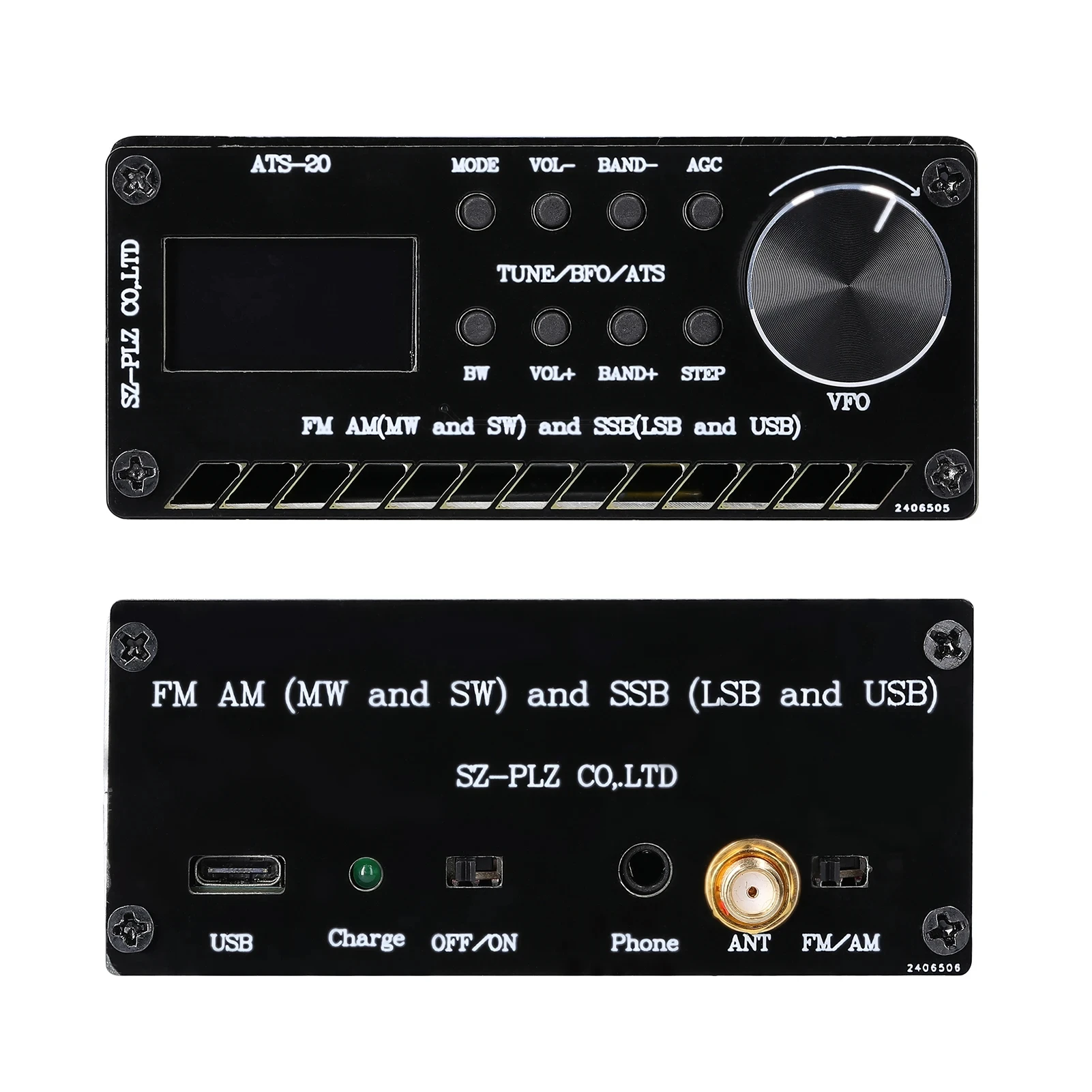 ATS-20 SI4735 Full Waveband Radio Receiver FM AM (MW & SW) SSB (LSB & USB) Covering Commercial Amateur Radio Bands 5