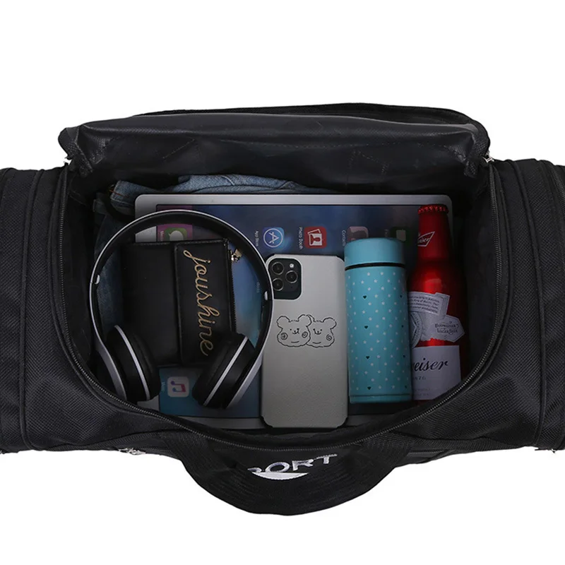 Travel Bag Sport Foldable Large Capacity Shoulder Crossbody Business Portable Duffel Bags Men Women Fitness Gym Handbag Y38A