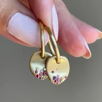 Mini boucles d'oreilles saphir Urban Summer Nights - Les boucles d'oreilles de fiançailles pour femmes sont des cadeaux nobles et élégants pour elle 1