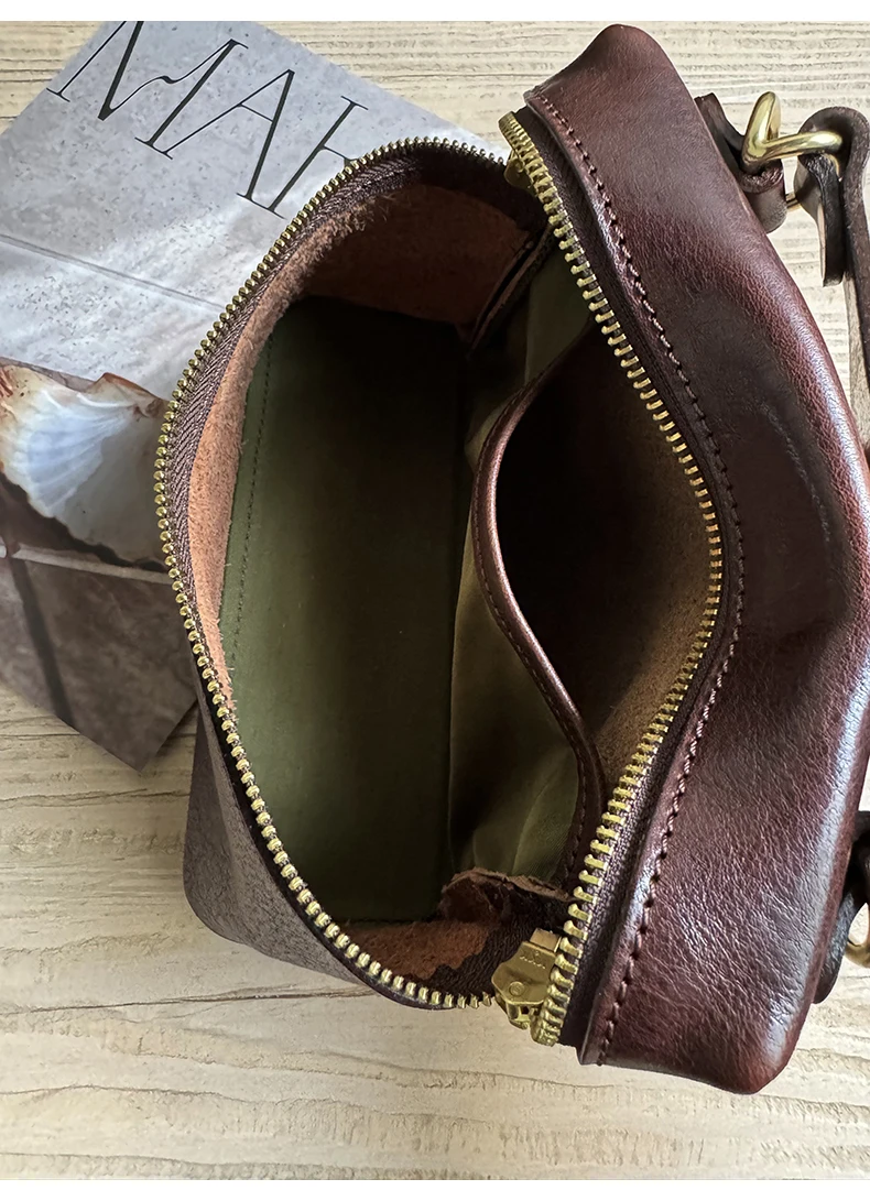 Einfache Mode aus echtem Leder für Damen, Party, kleine Handtasche, Wochenende, täglich, leicht, luxuriös, Rindsleder, Damen-Schulter-Crossbody-Tasche – Detail 16