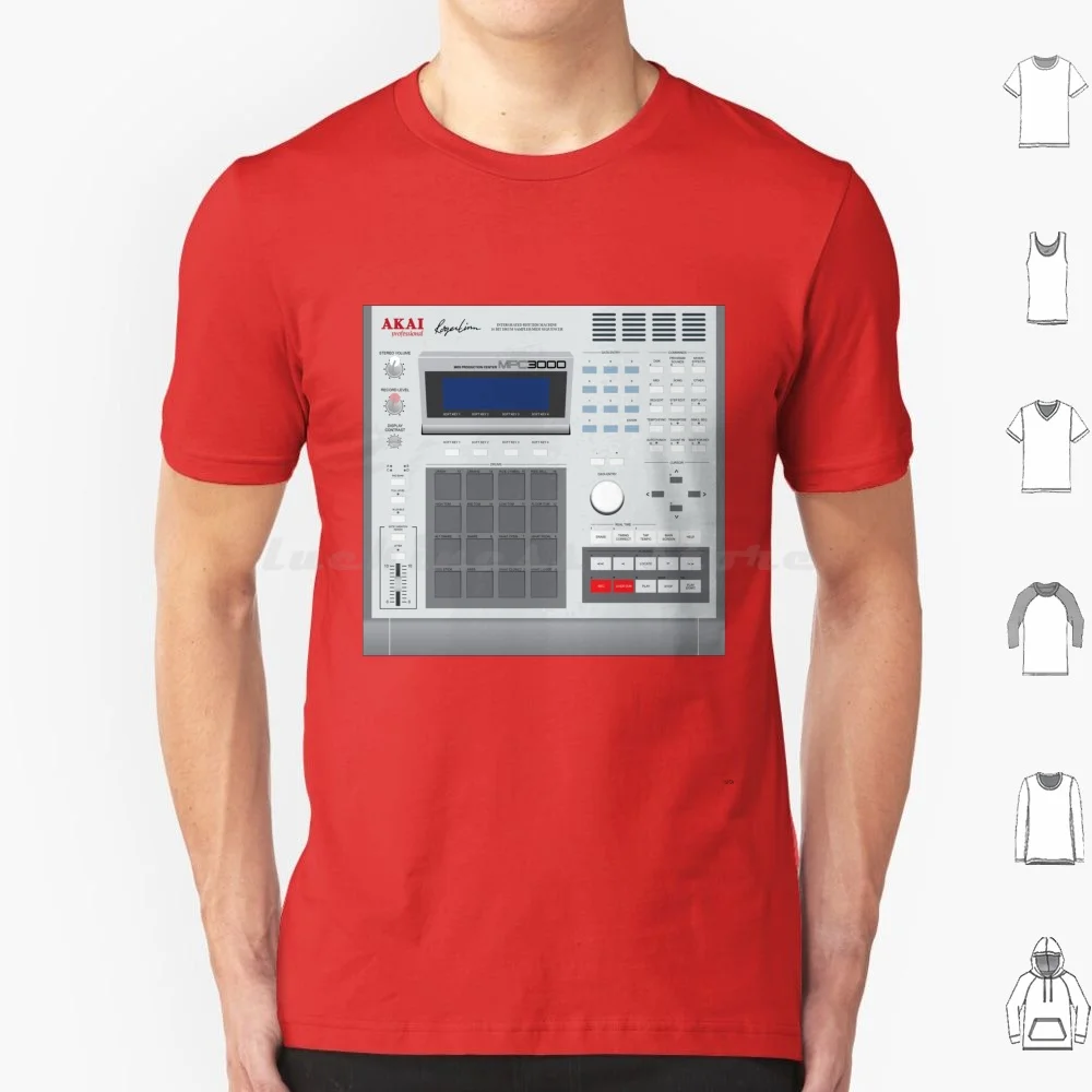 Akai Mpc 3000 T Shirt Cotone Uomo Donna Stampa Fai Da Te Akai Mpc Midi Campionatore Campioni Sequencer Tamburi Abeton Maschine Logic Edm Hip