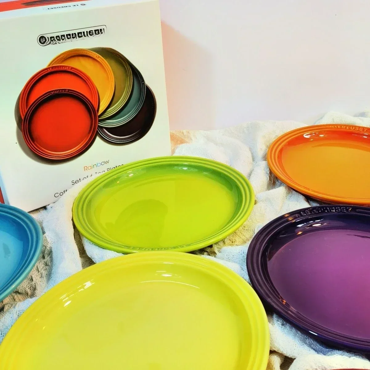 Vegetable Plate French Rainbow Underglaze 9-inch 7-inch Ceramic Western Food Trays
