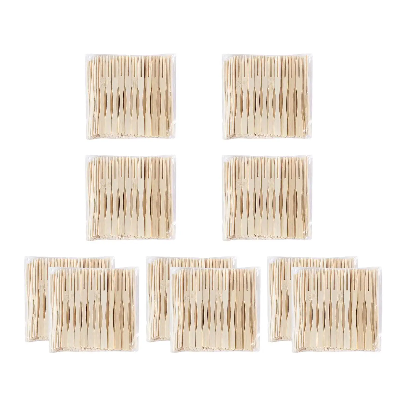 

100 Pieces Fruit Fork Bamboo Salad Fork Fruit Dessert Forks Dessert Cake Fork Cheese Fork Tableware Accessories Food Fruit Fork