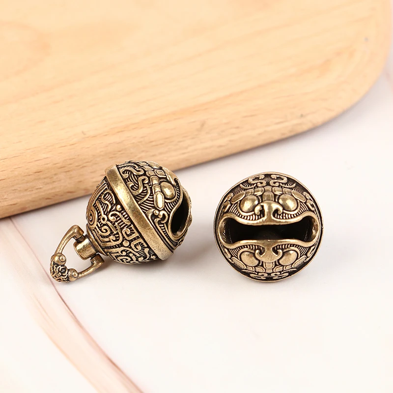 Lucky Brass Handicraft Die Casting Drop Bell Key Car Button Wind Bell Sect Bronze Creative Gift wind bell pendant,animal bells,copper bells,vintage jingle bells