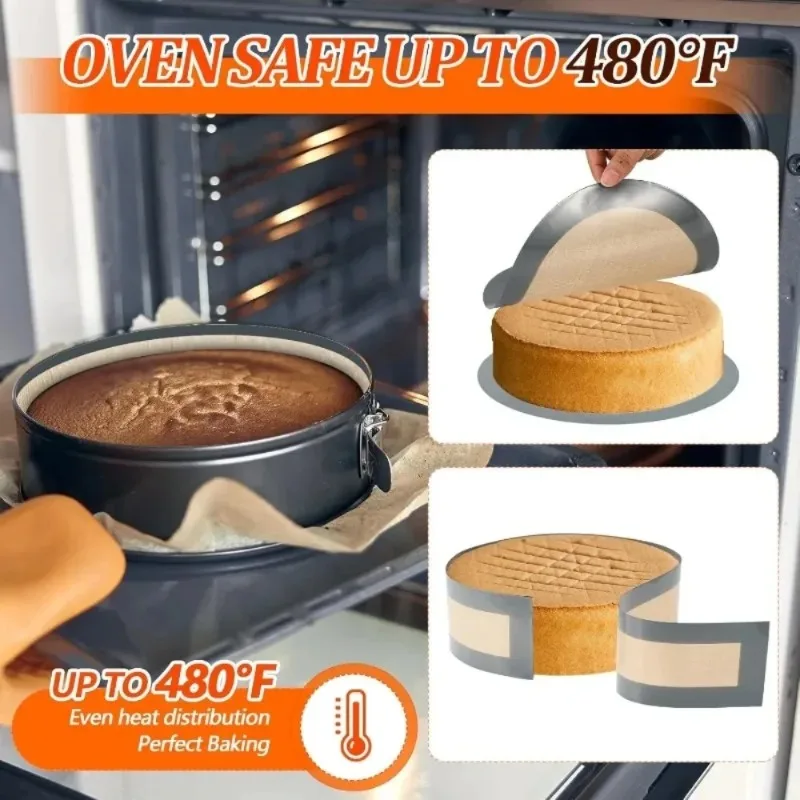 Premium Non-Stick Silicone Baking Mat Set - Reusable Oven Liners for Cakes, Pizza, Pastry, and Cookies