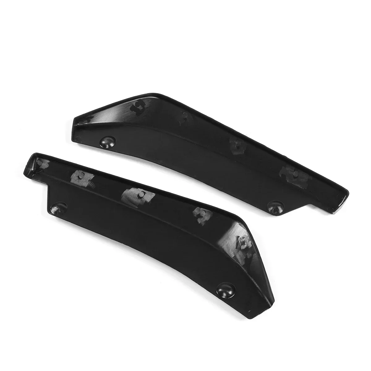 2x Universal Car Rear Bumper Diffuser Protector Lip For BMW E39 E46 E53 E90 E92 E93 E60 E61 X5 E70 X6 E71 Bright Black Body Kit