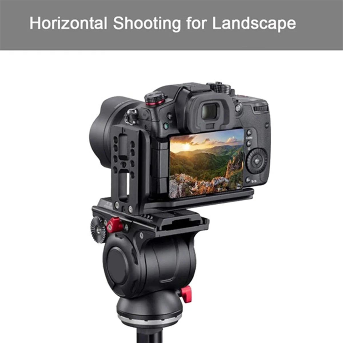 DSLR 카메라 L 브래킷, 수직 수평 스위칭 삼각대, 퀵릴리즈 플레이트, 캐논 니콘 스태빌라이저 삼각대