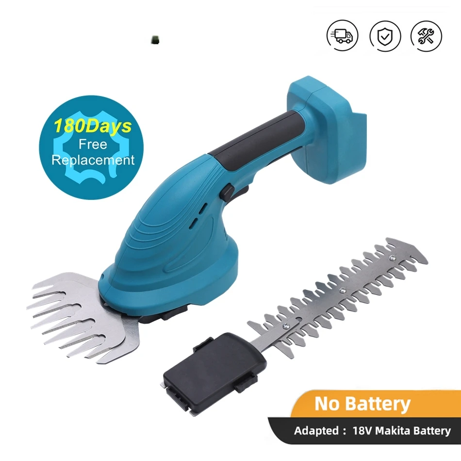 

18V Cordless Grass Hedge Trimmer 2in1 Battery Rechargeable Shear Hedger Garden Tool