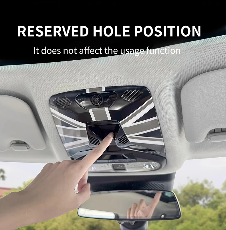 Reading Light Frame Trim Cover For Mini Cooper F65 F66 E/SE J01 EV Aceman J05 U25 Countryman ABS Car Interior Decor Accessories