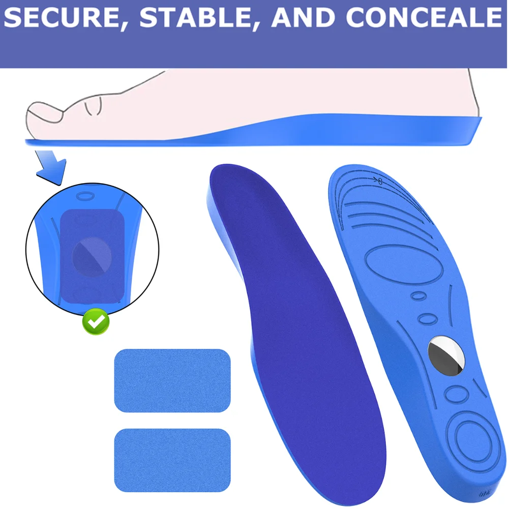 Insoles Compatible with Airtag Protective Cover Tracking Devise Hidden Holder Comfortable Securely Mounted Shoe Inserts for Kids