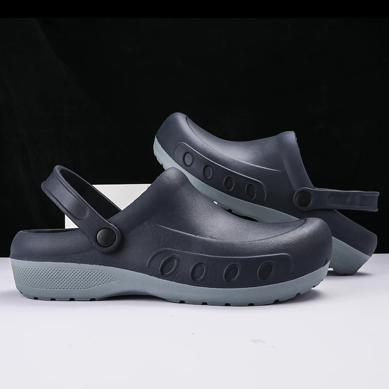 Garden Shoes Men, Chef Clogs, Kitchen Shoes, EVA Injection, Anti-Slip Outsole, Waterproof Sandal, Big Sizes 36-49